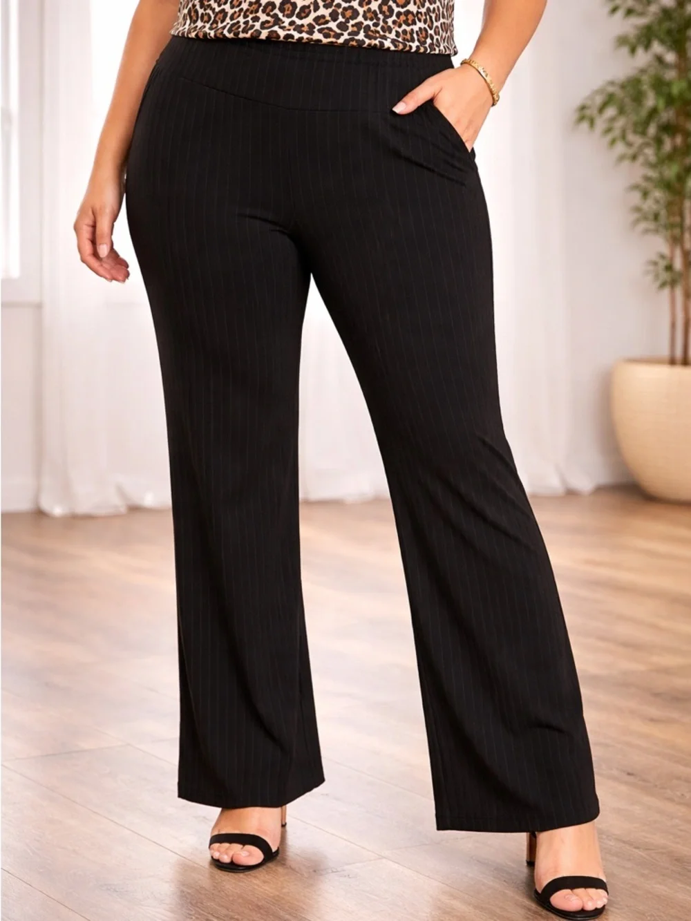 No Boundaries Wide Leg Black Pants Size Juniors  XL
